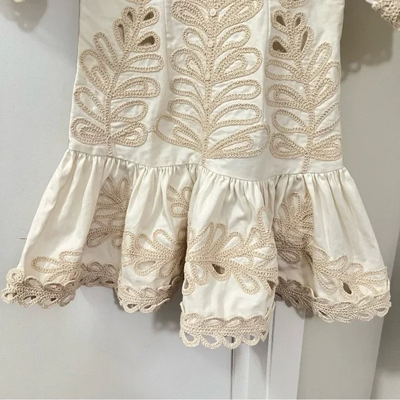 Maje Short Embroidered Rosario Dress Size 38 - Picture 8 of 16